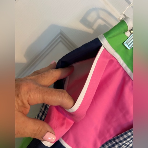 Lilly Pulitzer Patchwork/Gingham Tate Skirt - Picture 4 of 8